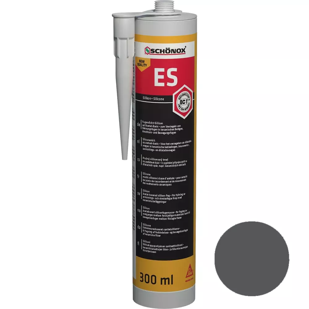 Sigillante siliconico per giunti in grafite Schönox ES (300 ml)