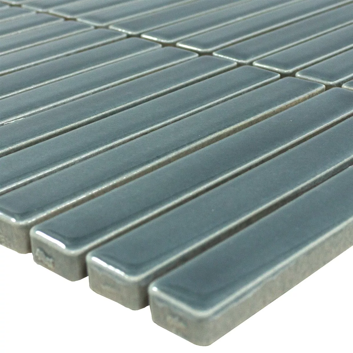 Mosaico Wallachia Grigio Lucida 12x92x8 mm