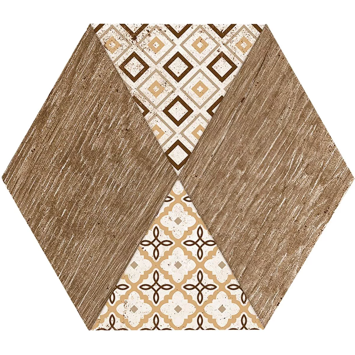 Gres Porcellanato Piastrelle Isfahan Esagono Beige 22,5 x 25,9cm