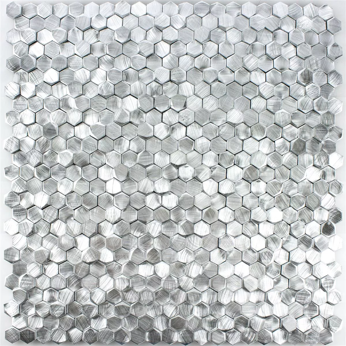 Alluminio Metallo Mosaico McAllen Argento