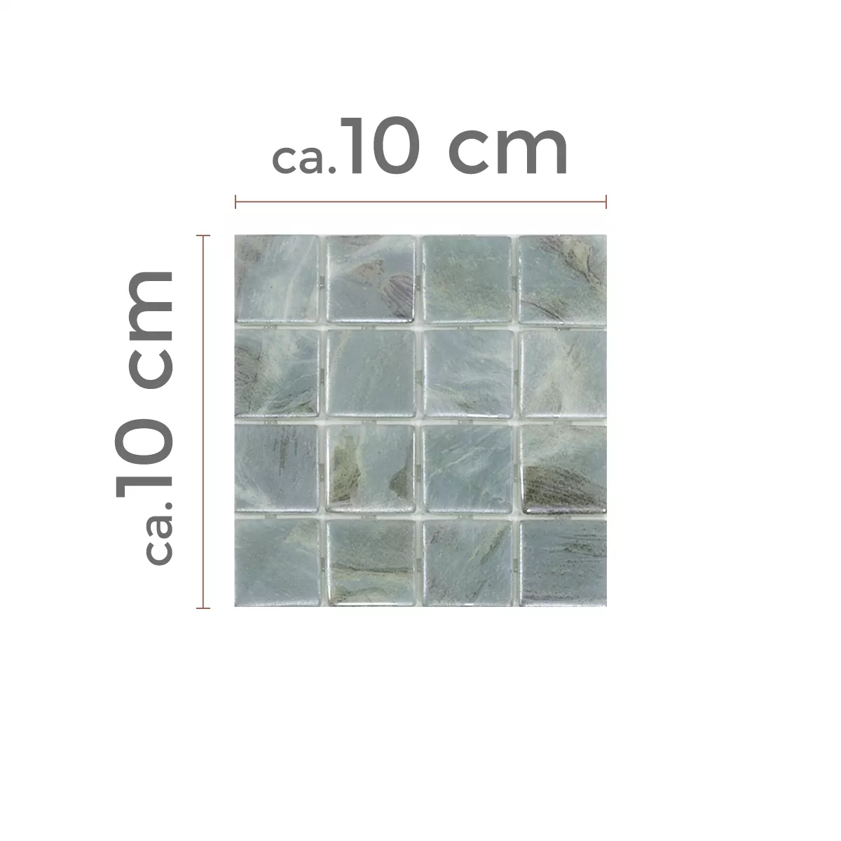 Campione Vetro Piscina Mosaico Alassio Grigio 25