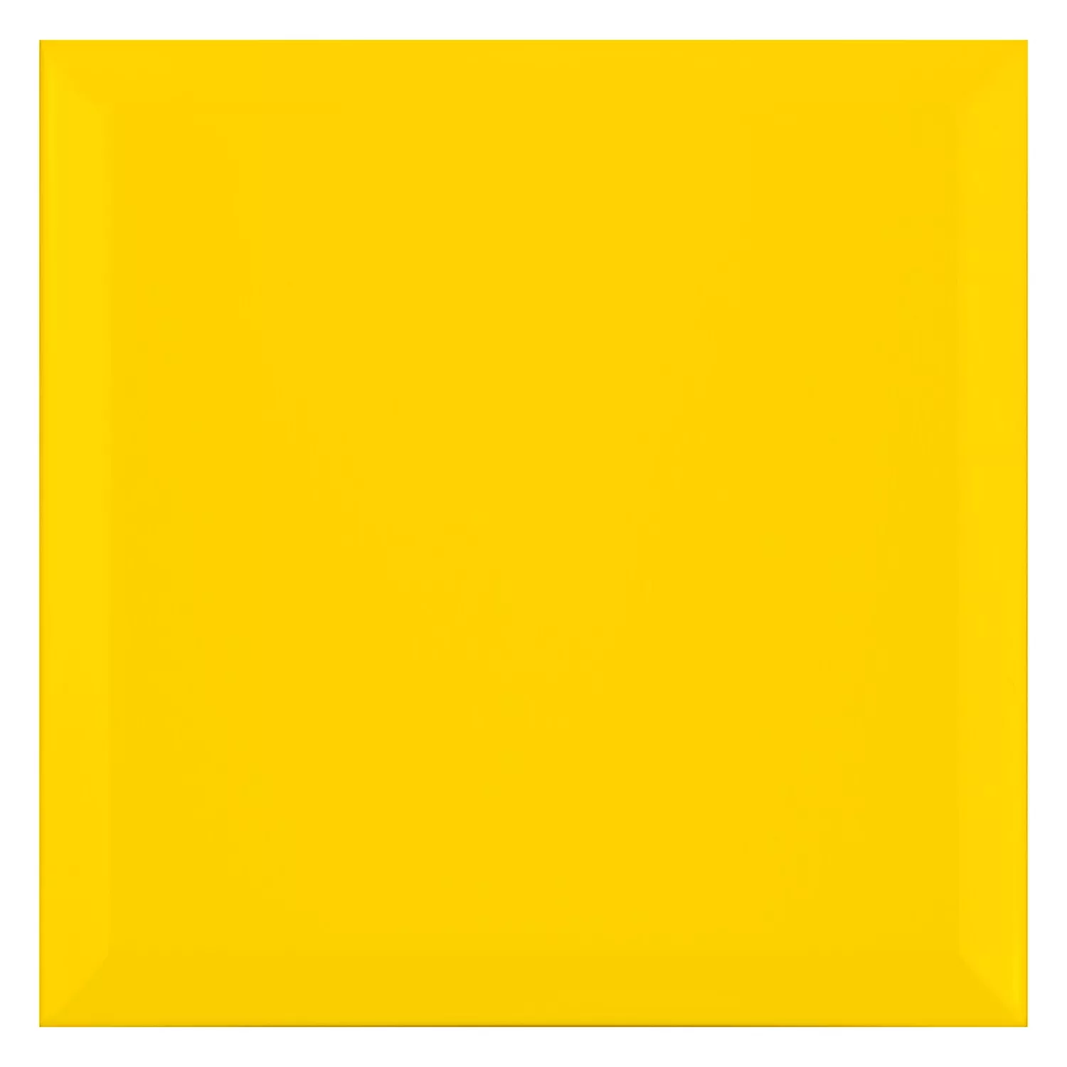 Piastrella metropolitana Giallo Opaco 20x20 cm Sfaccettatura Freetown Sol