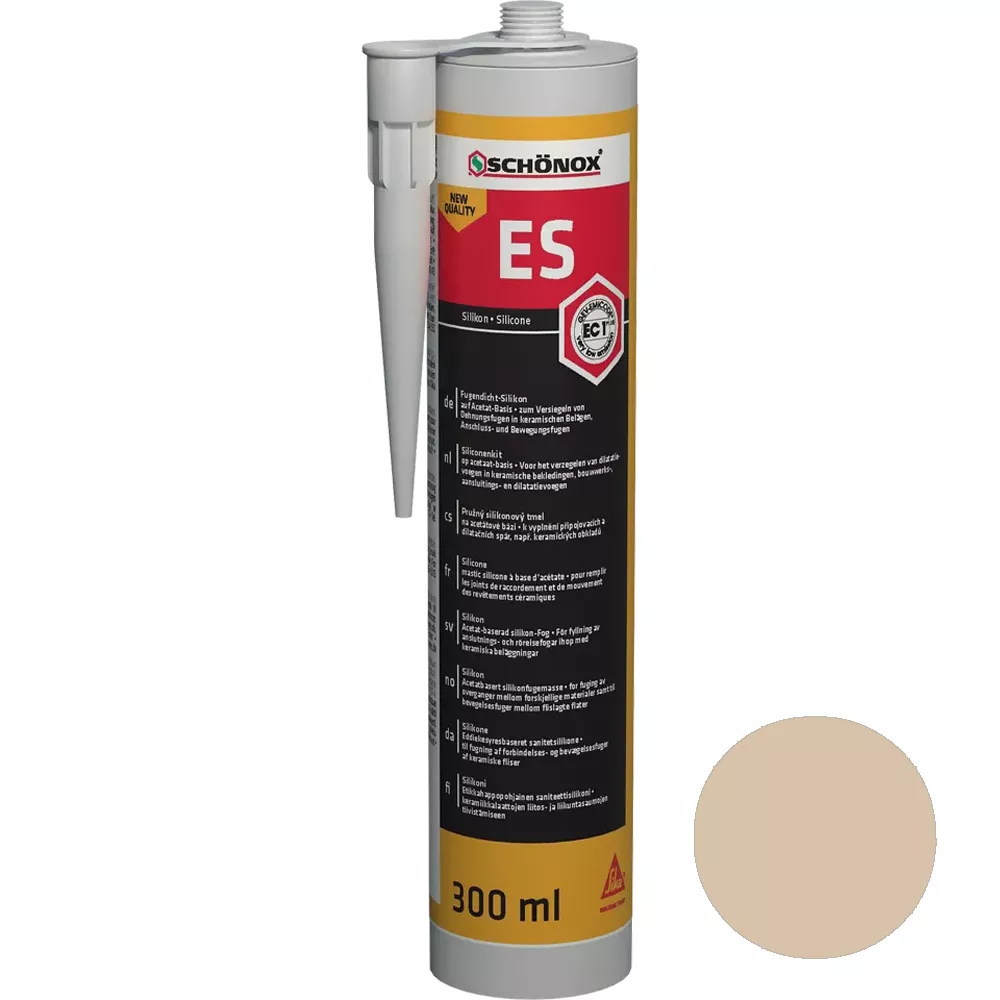 Schönox ES Jurabeige Sigillante siliconico per giunti (300ml) Schönox ES Jurabeige Sigillante siliconico per giunti (300ml)