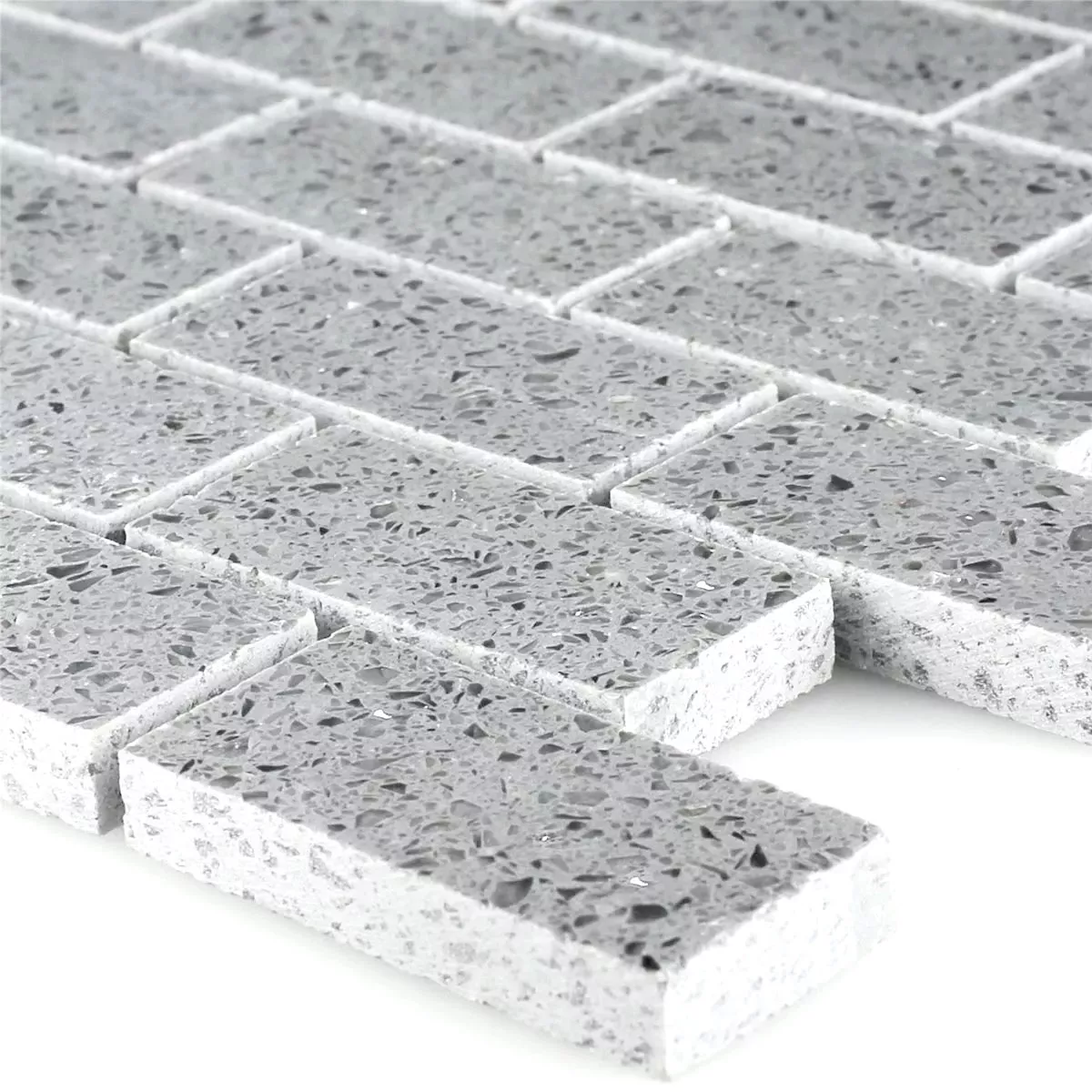 Mosaico Resin Quarz Grigio Mosaico Resin Quarz Grigio