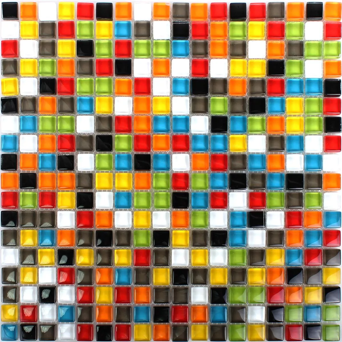 Campione Mosaico Di Vetro Piastrelle Nostalgie Colorato Mix