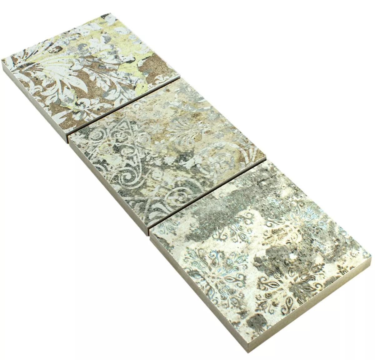 Gres Porcellanato Piastrelle Confine Pelican Di Colore Chiaro 95x95mm