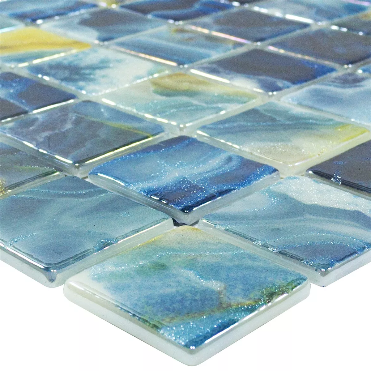 Vetro Pool Mosaico Carolina Blu