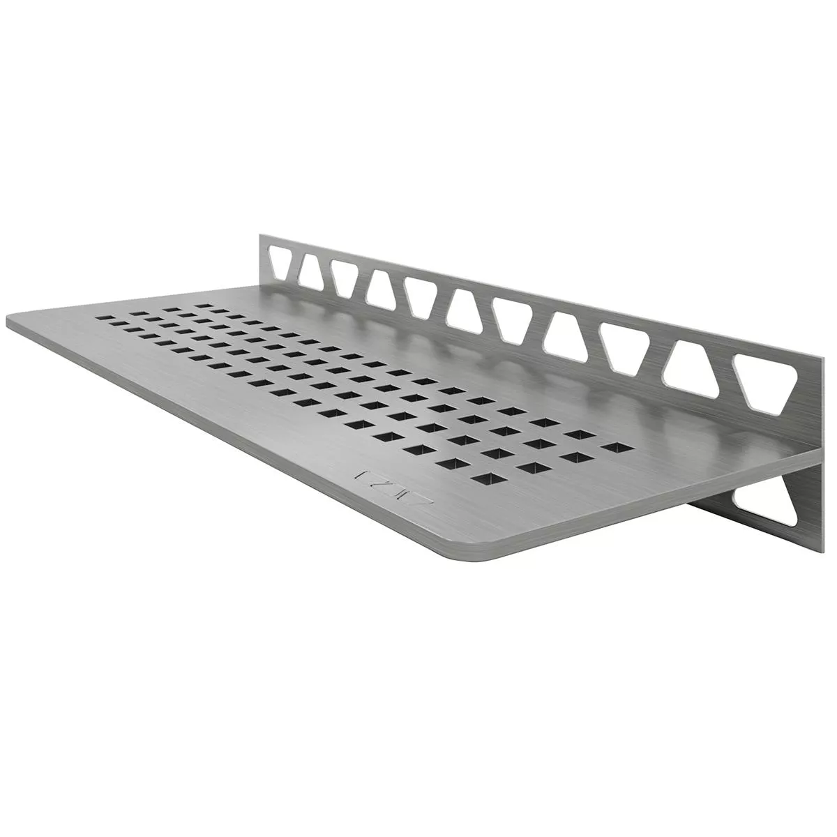 Mensola per doccia Mensola a muro Schlüter rettangolare 30x11,5 cm quadrata argento Mensola per doccia Mensola a muro Schlüter rettangolare 30x11,5 cm quadrata argento