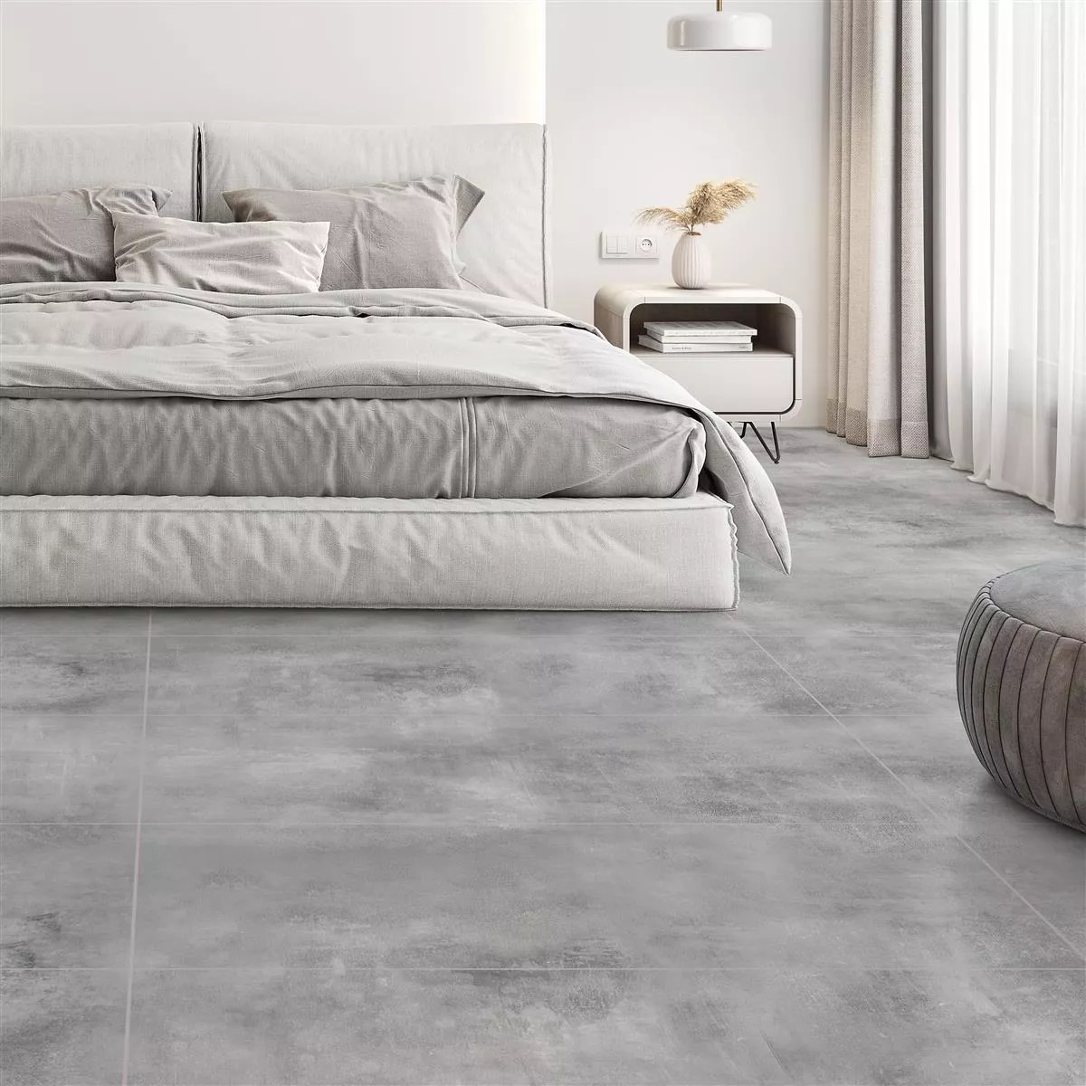 Campione Piastrelle Castlebrook Pietra Ottica Grigio Chiaro 60x120cm