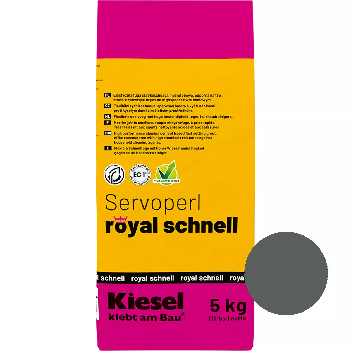 Composto per fughe Servoperl Royal Quick Basalt 5 kg