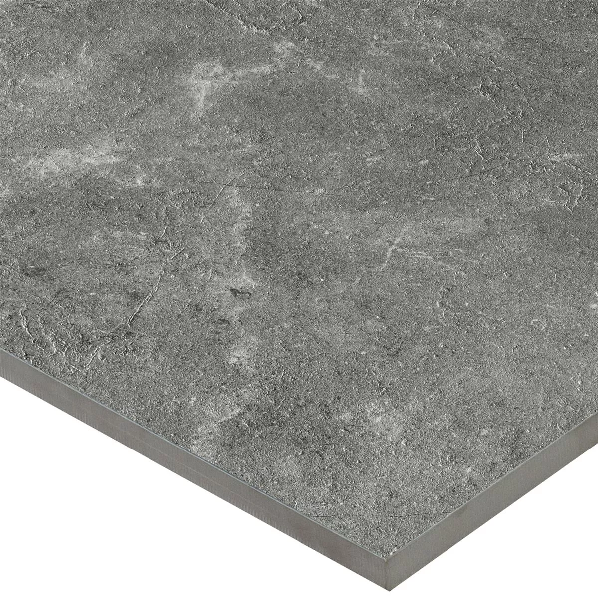 Campione Piastrelle Bangui Pietra Ottica 60x60cm Grigio Scuro