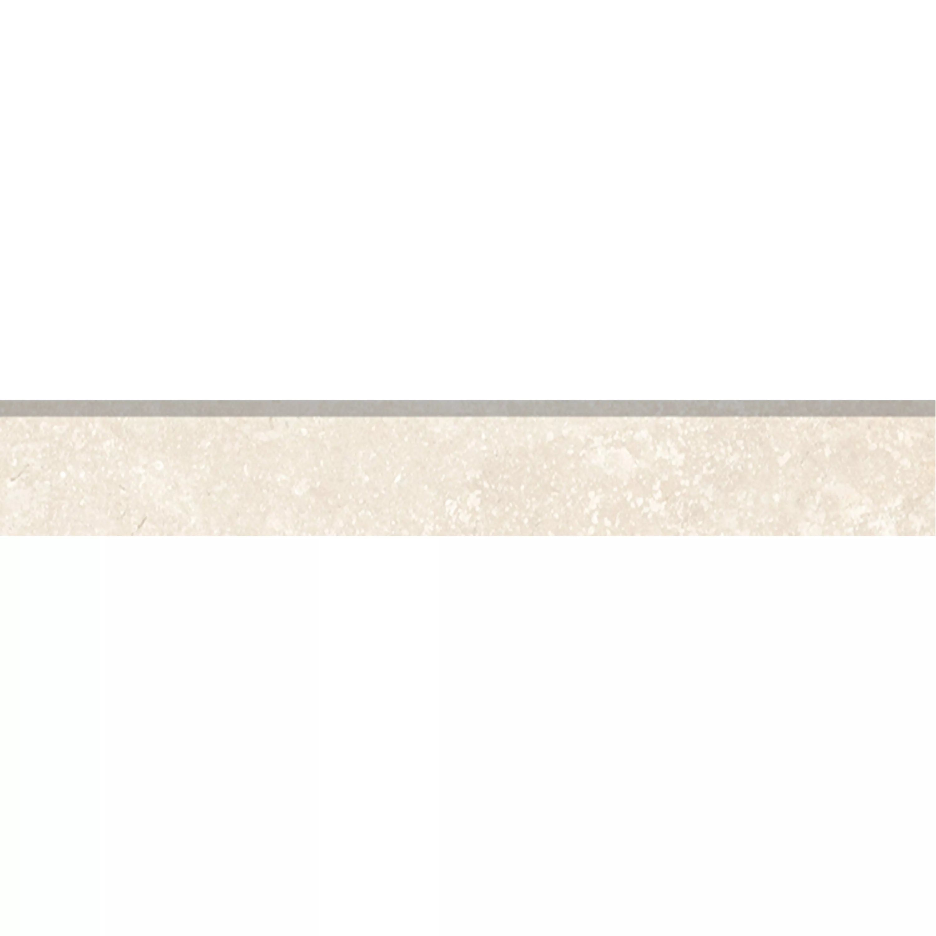 Piastrelle Pangea Marmo Ottica Opaco Cream Battiscopa 7x120cm