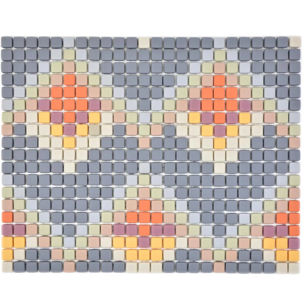 Mosaico Di Vetro Piastrelle Haramont Grigio Chiaro