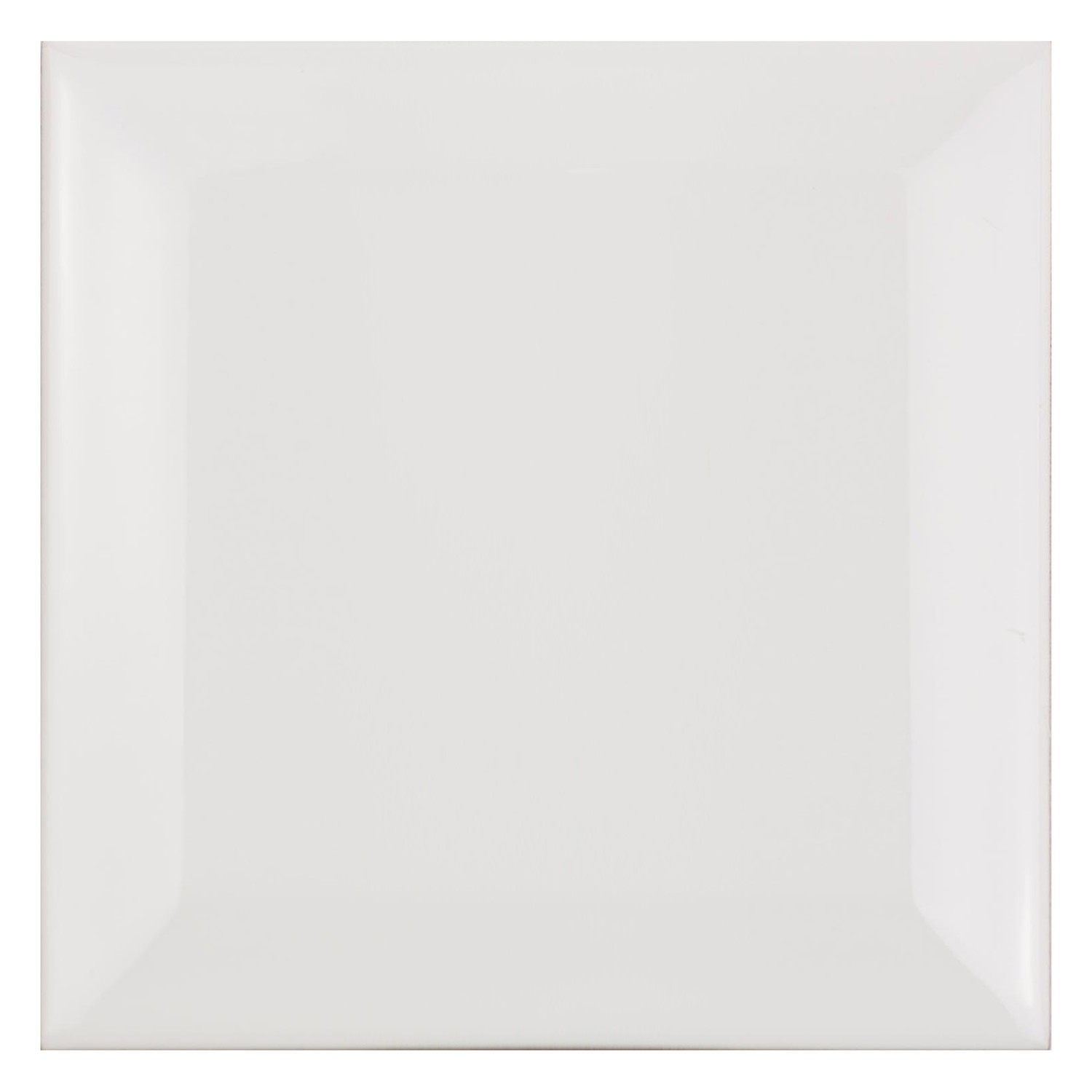 Piastrella metropolitana Bianco Opaco 10x10 cm Sfaccettatura Catarina Blanco