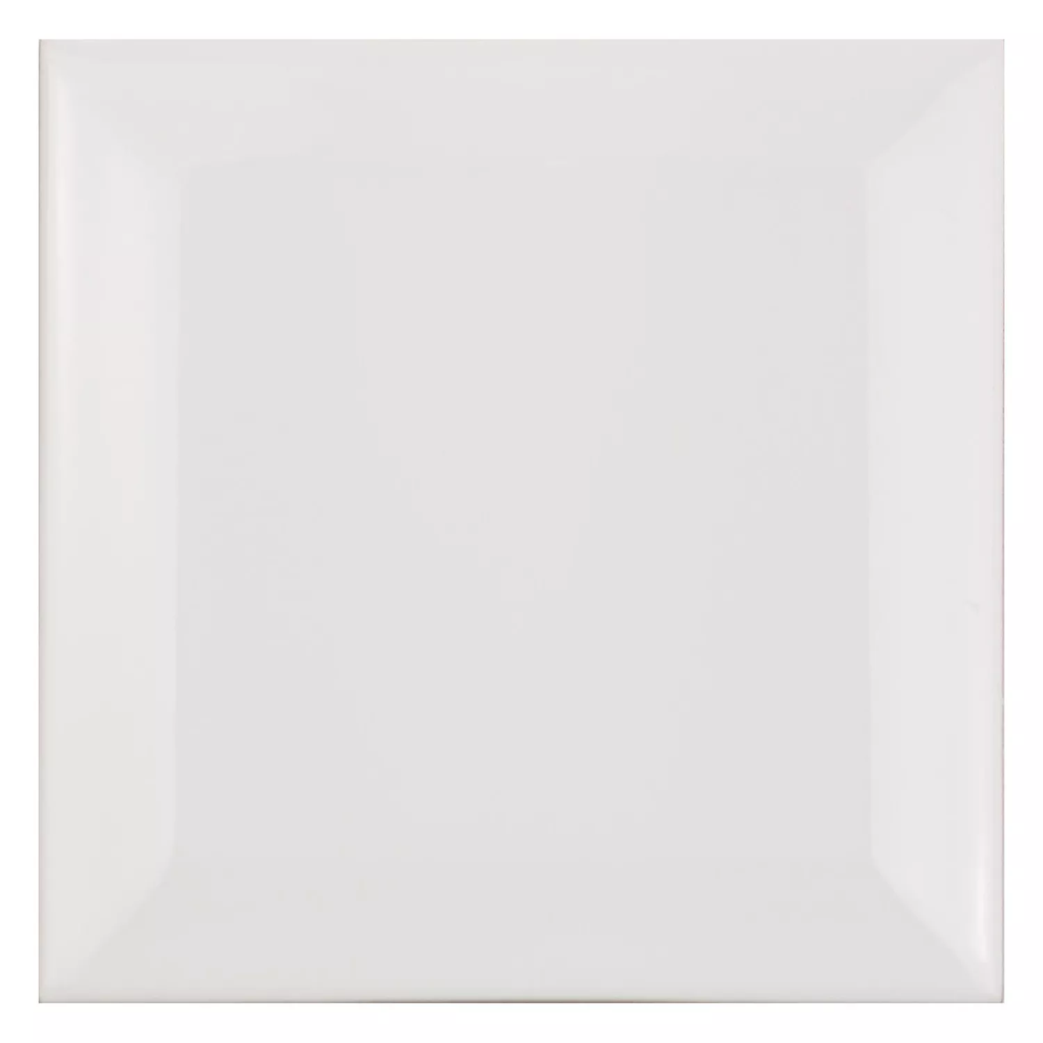 Piastrella metropolitana Bianco Opaco 10x10 cm Sfaccettatura Catarina Blanco