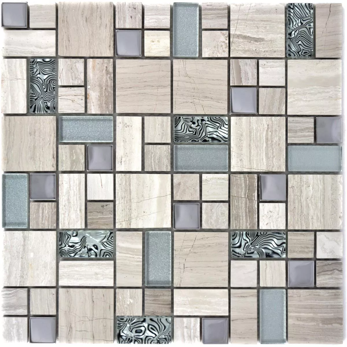 Campione Vetro Pietra Naturale Metall Mosaico Tinkabell