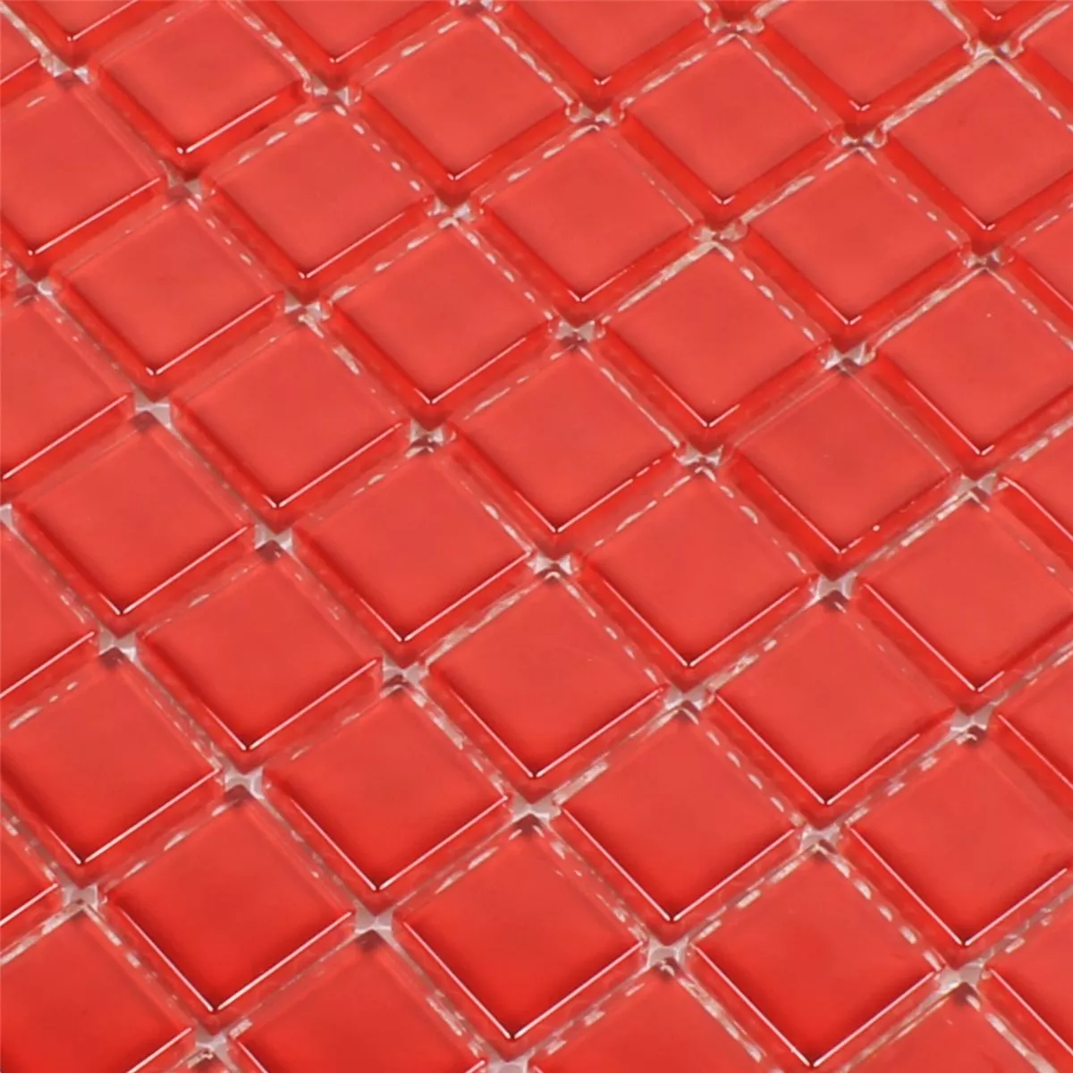 Mosaico Vetro Rosso Uni