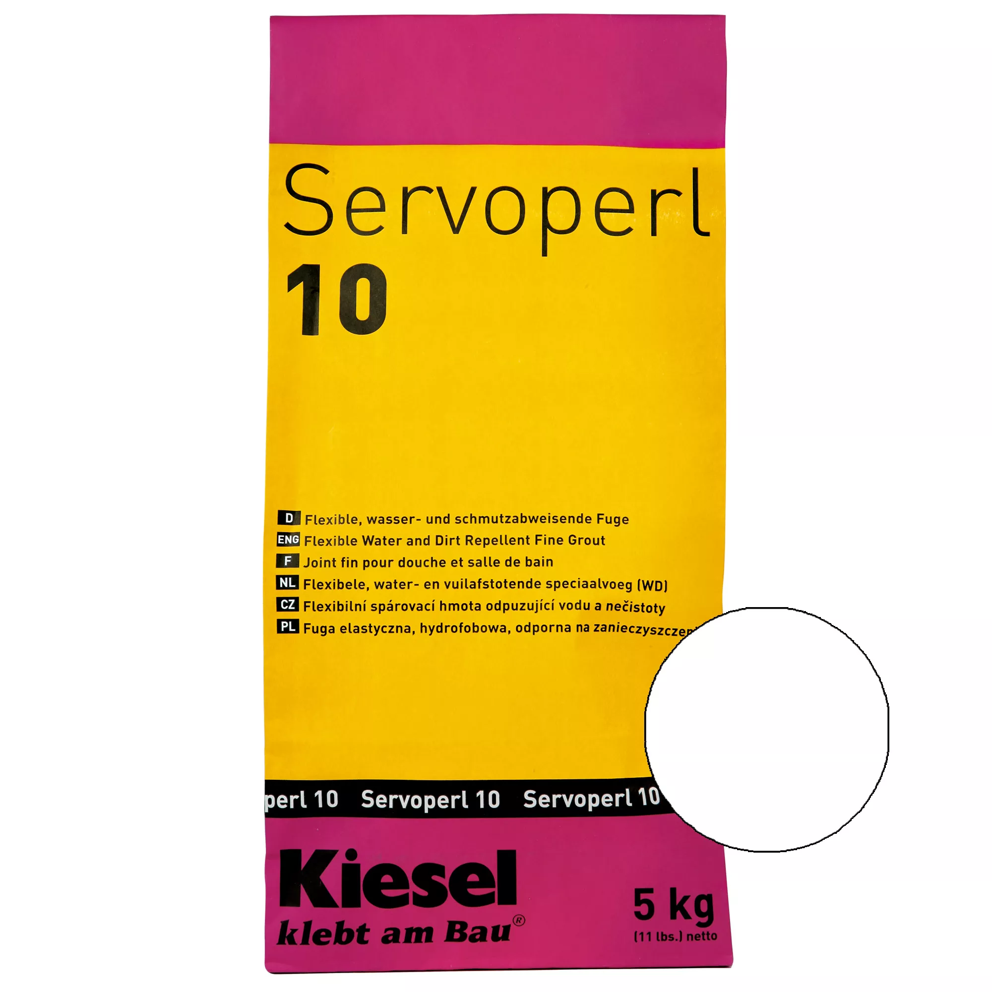 Kiesel Servoperl 10 - Giunto Cementizio Flessibile (5KG Edelweiss)
