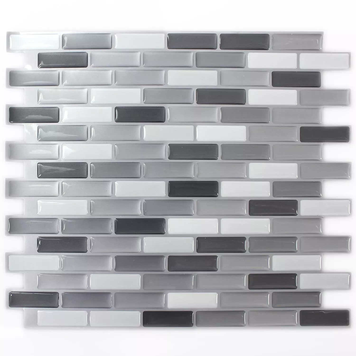 Campione Mosaico Vinile D Argento Grigio Mix