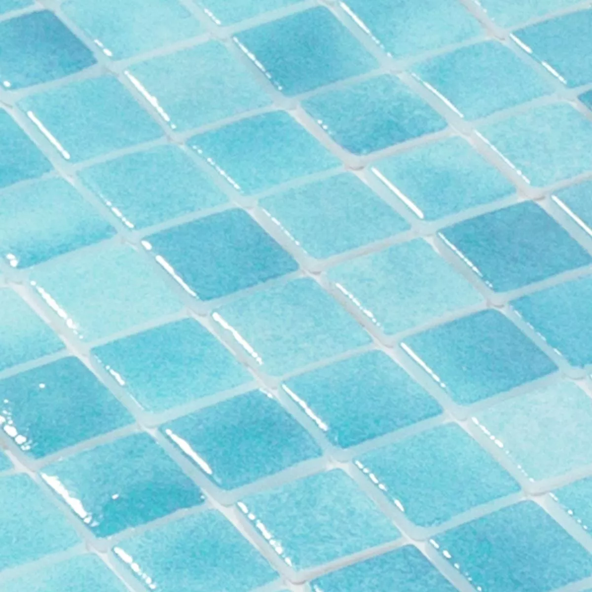 Vetro Piscina Mosaico Lagoona Blu Chiaro