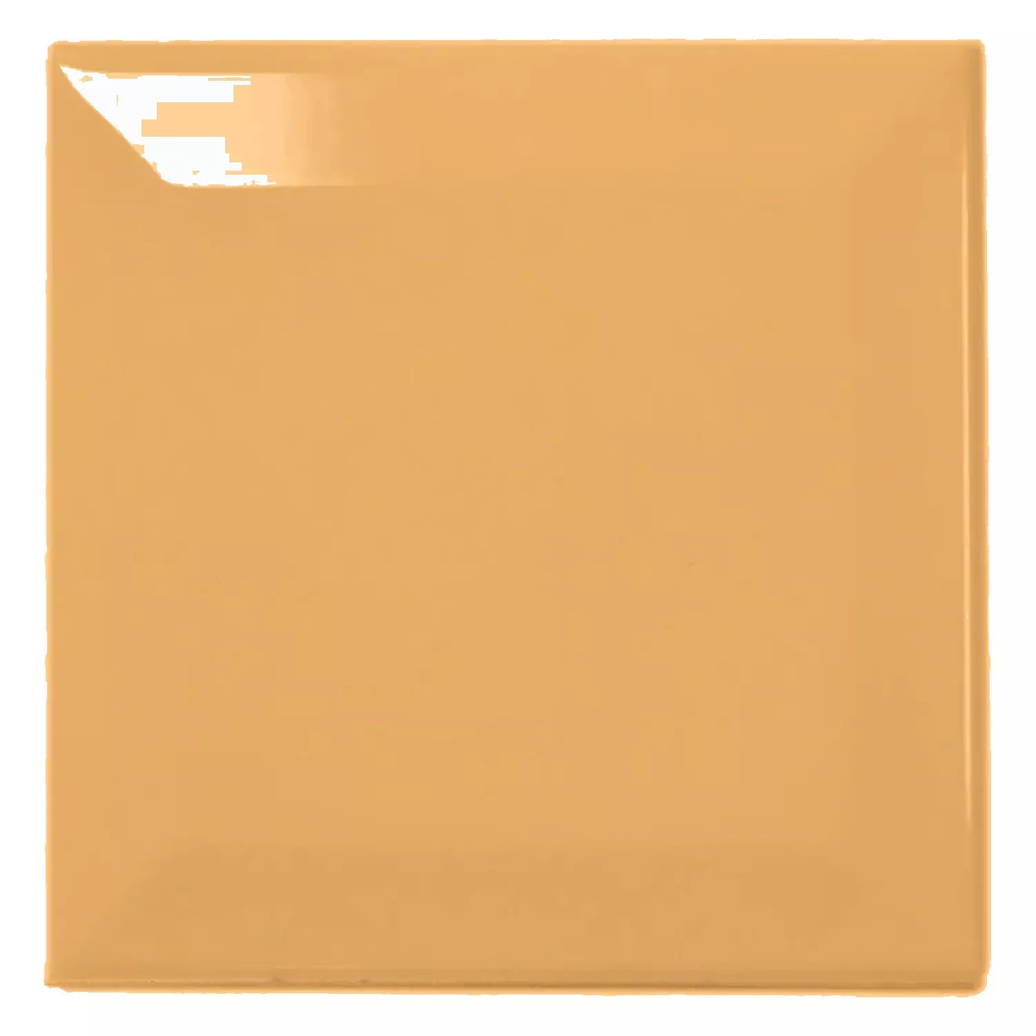 Piastrella metropolitana Giallo Lucida 10x10 cm Sfaccettatura Catarina Mostaza