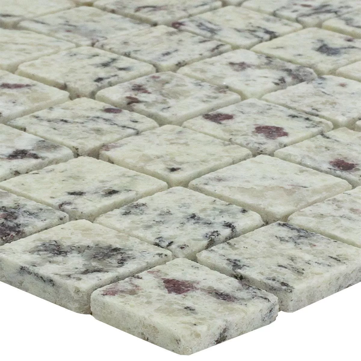 Mosaico Granit 23x23x8mm Kashmir Bianco