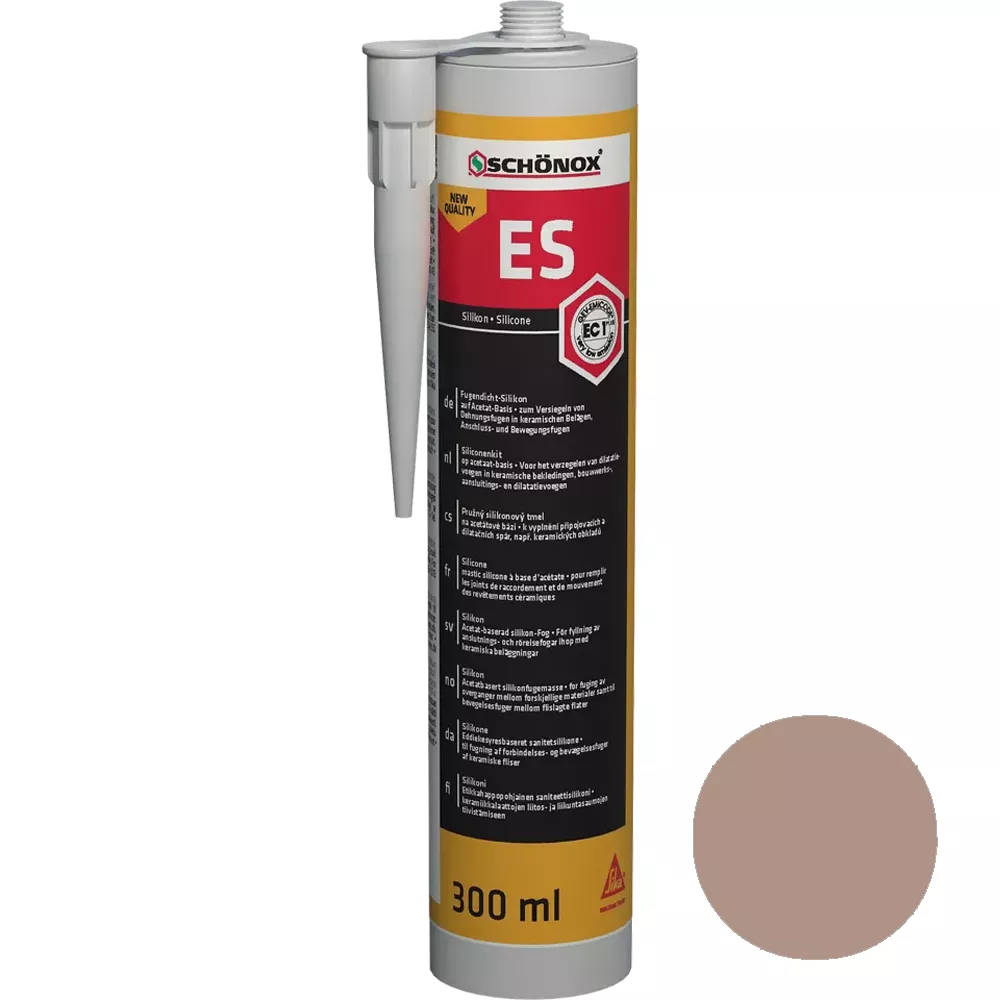 Sigillante siliconico per giunti Schönox ES Havanna (300 ml) Sigillante siliconico per giunti Schönox ES Havanna (300 ml)