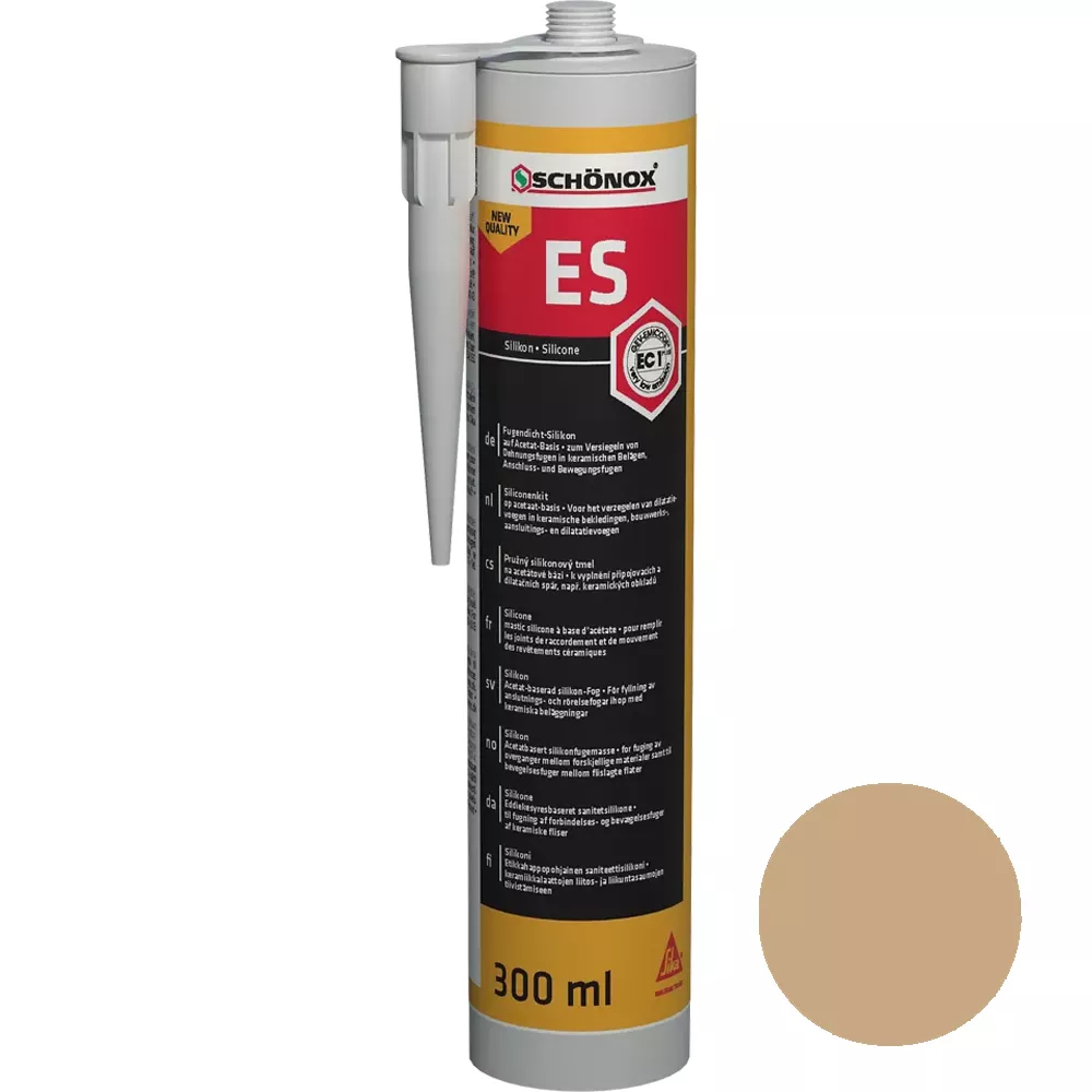 Sigillante siliconico per giunti Schönox ES Caramel (300 ml)