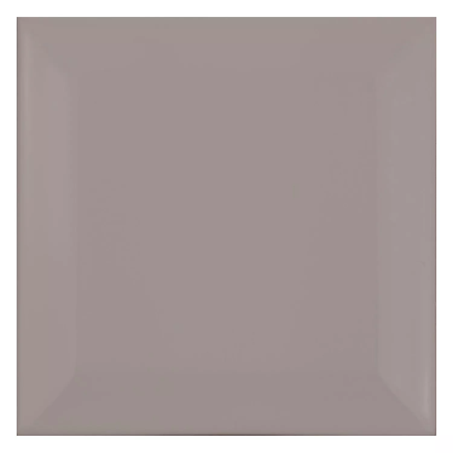 Piastrella metropolitana Grigio Opaco 10x10 cm Sfaccettatura Catarina Plata