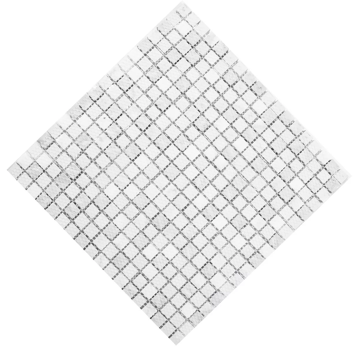 Campione Mosaico Di Vetro Piastrelle Lexington Vetro Mix di Materiali Bianco