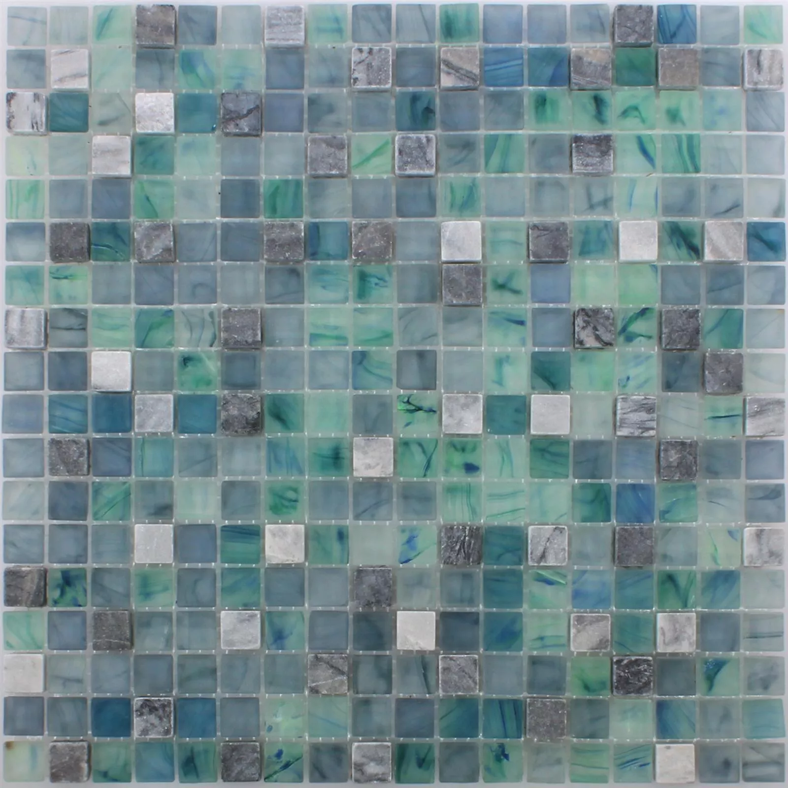 Mosaico Mayon Vetro Marmo Mix Verde