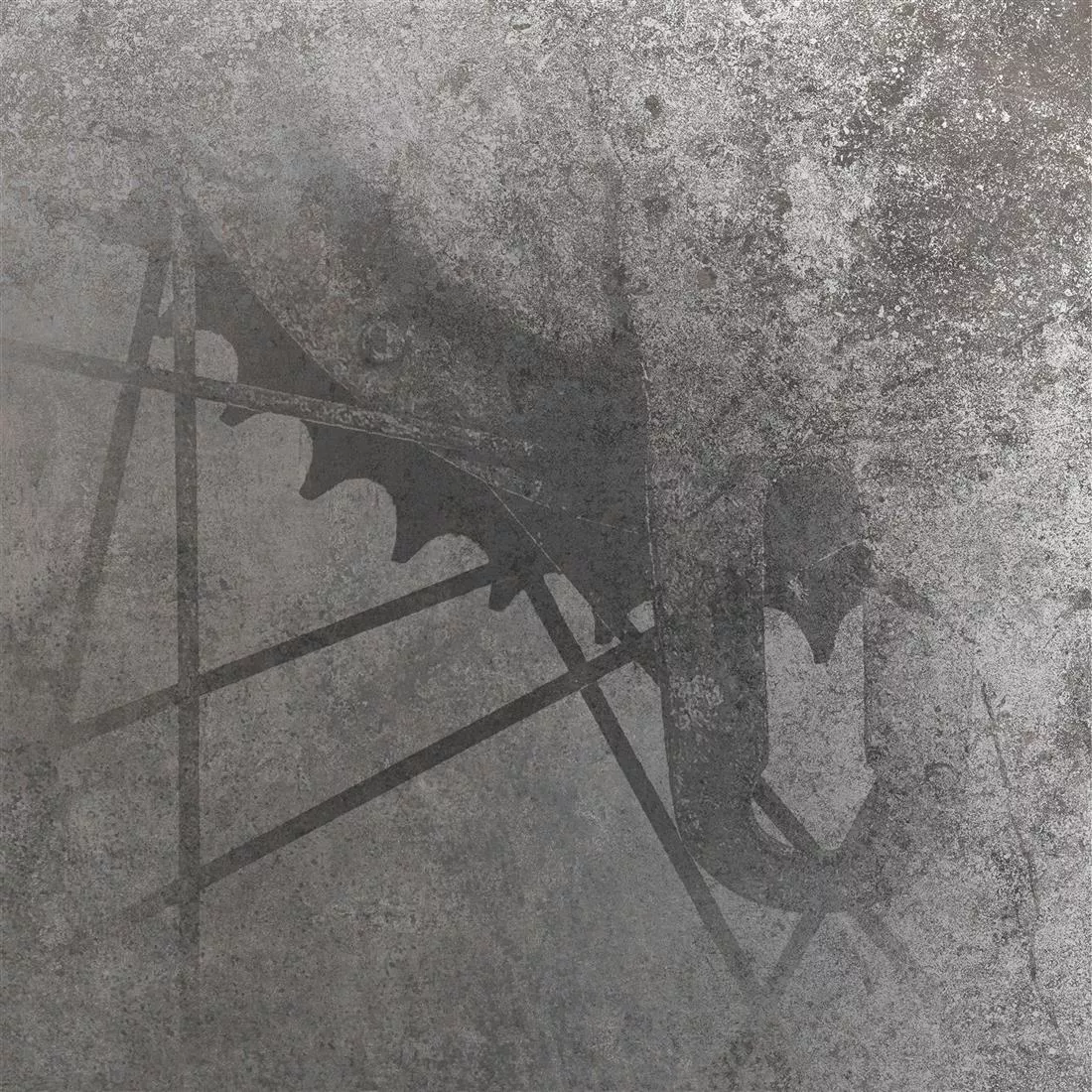 Piastrelle Marathon Ottica Metallo Argento R10/B Decorative Spoke Piastrelle Marathon Ottica Metallo Argento R10/B Decorative Spoke