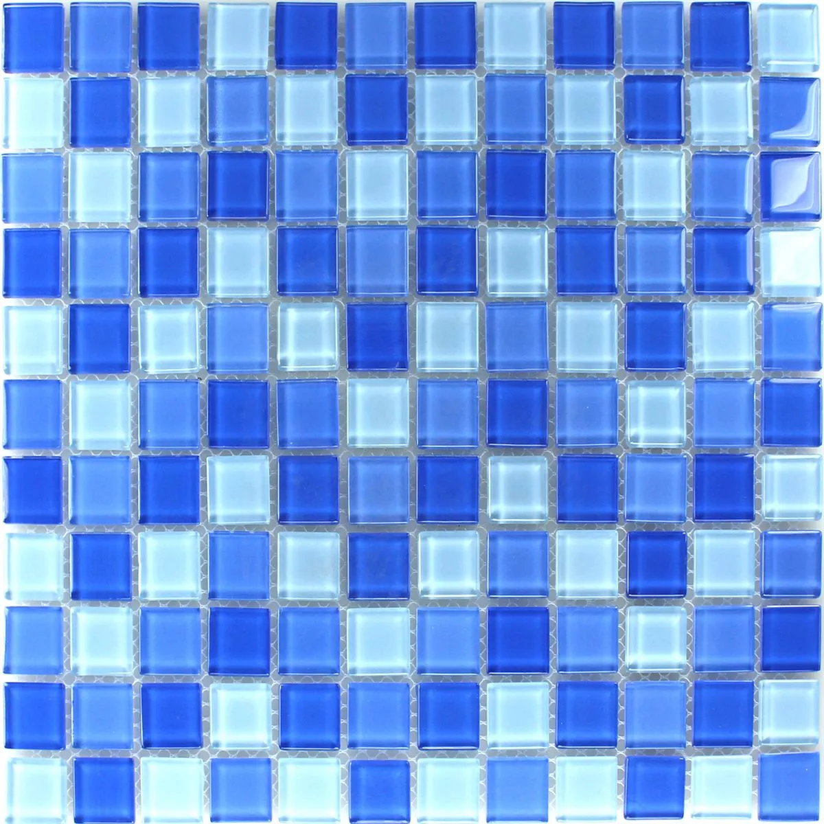 Mosaico Vetro Blu Chiaro 25x25x4mm