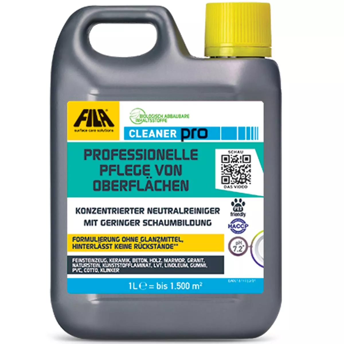 Fila CLEANER PRO cura delle superfici 5 litri Fila CLEANER PRO cura delle superfici 5 litri