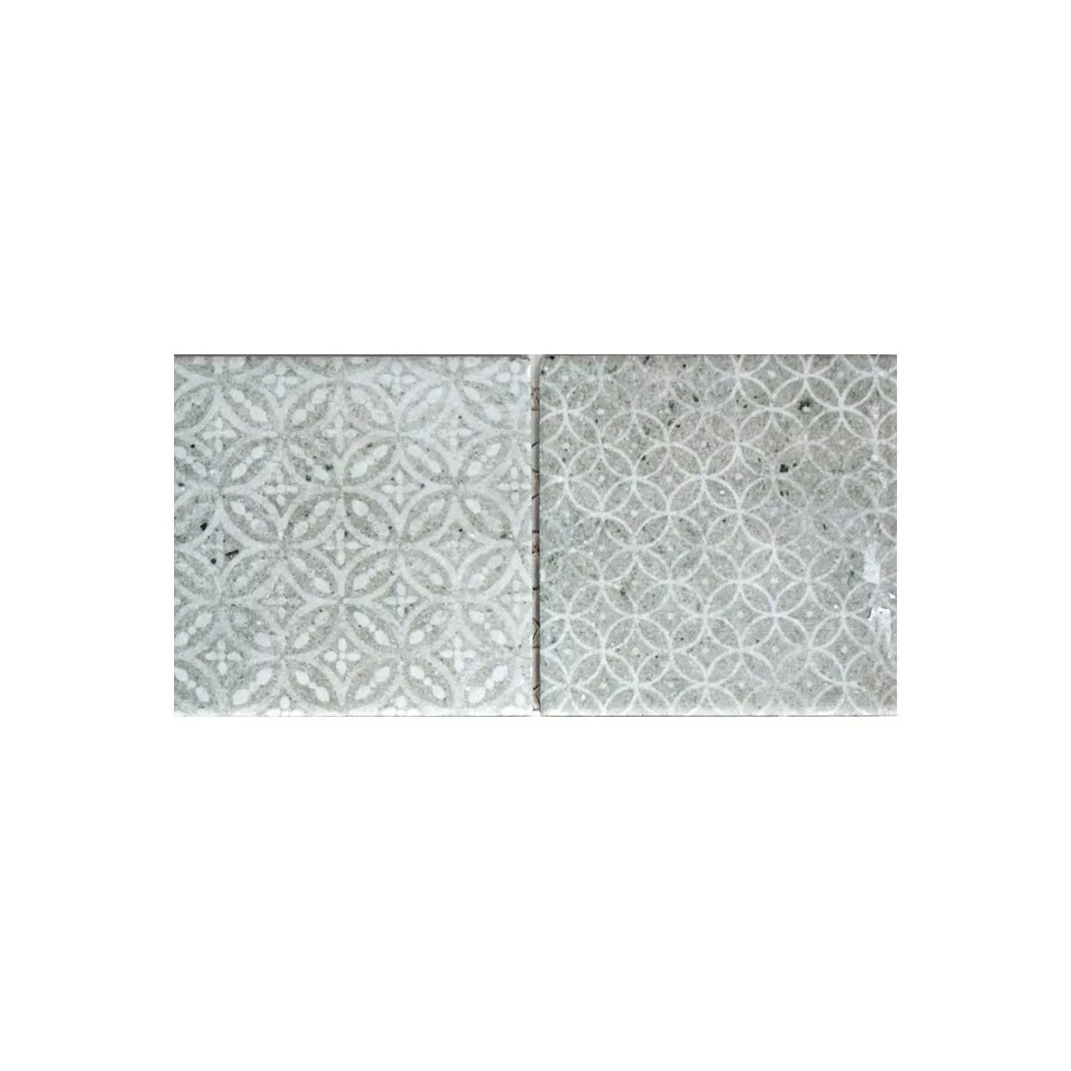 Campione Ceramica Mosaico Campeche Ottica Di Cemento Grigio