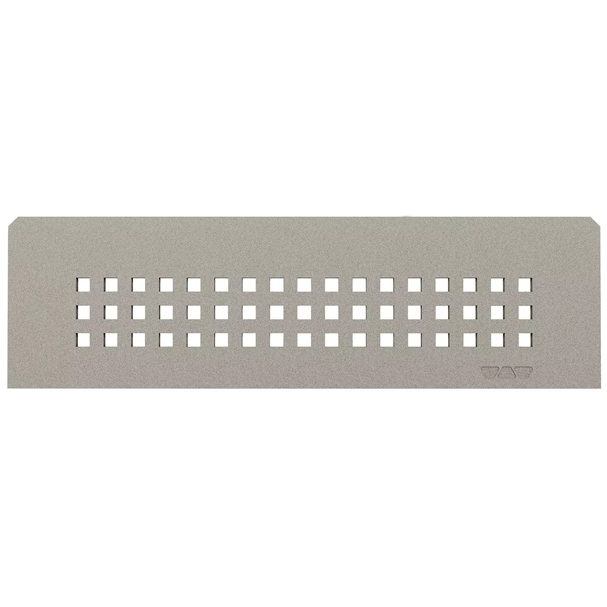 Mensola a muro rettangolare Schlüter 30x8,7 cm, quadrata, grigia