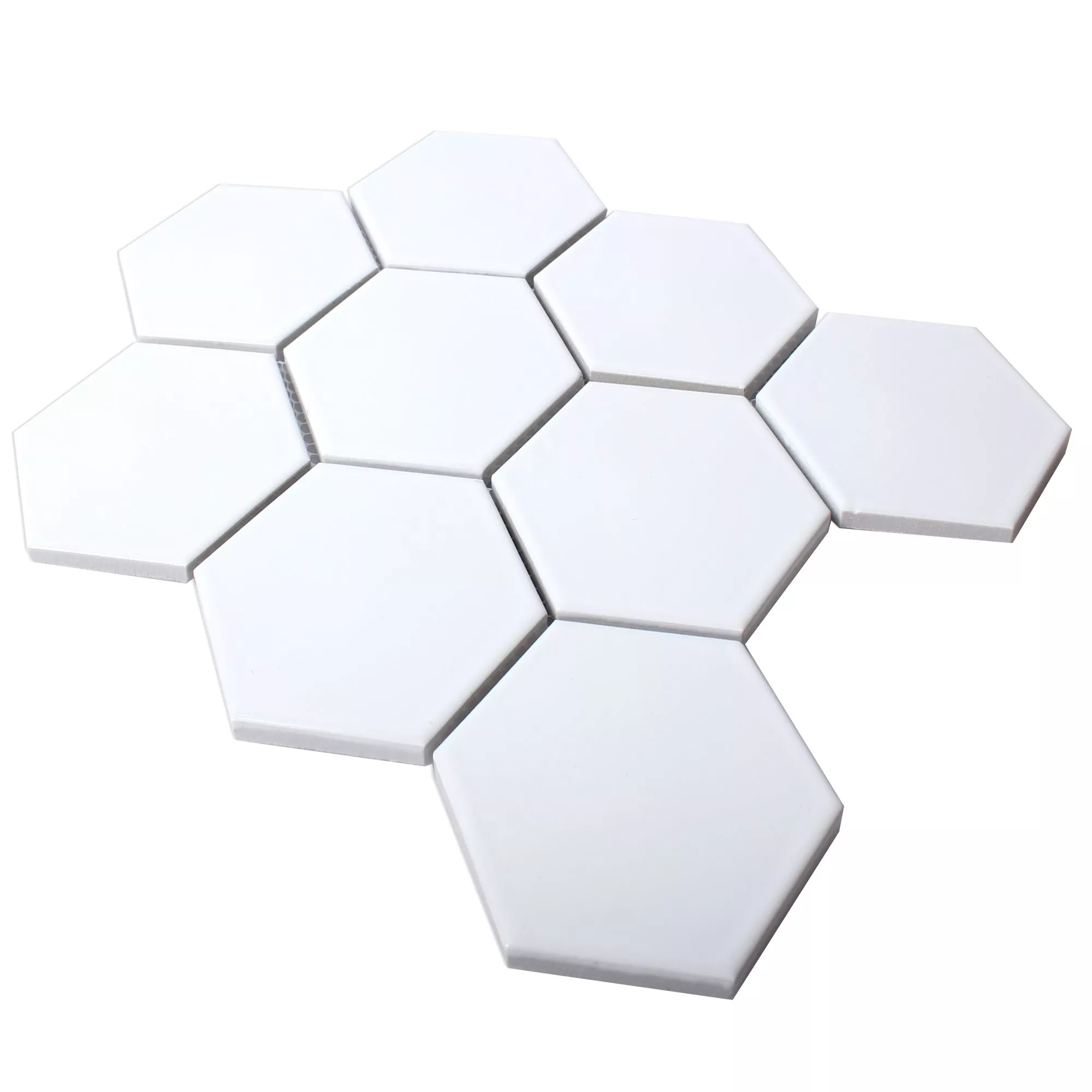 Ceramica Mosaico Hexagon Salamanca Bianco Opaco H95