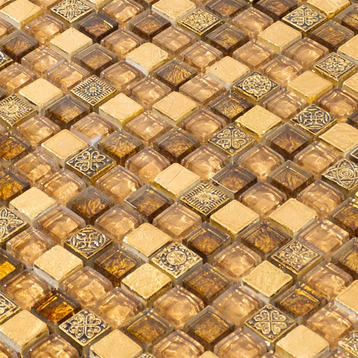 Vetro Marmo Mosaico Majestic Beige Oro