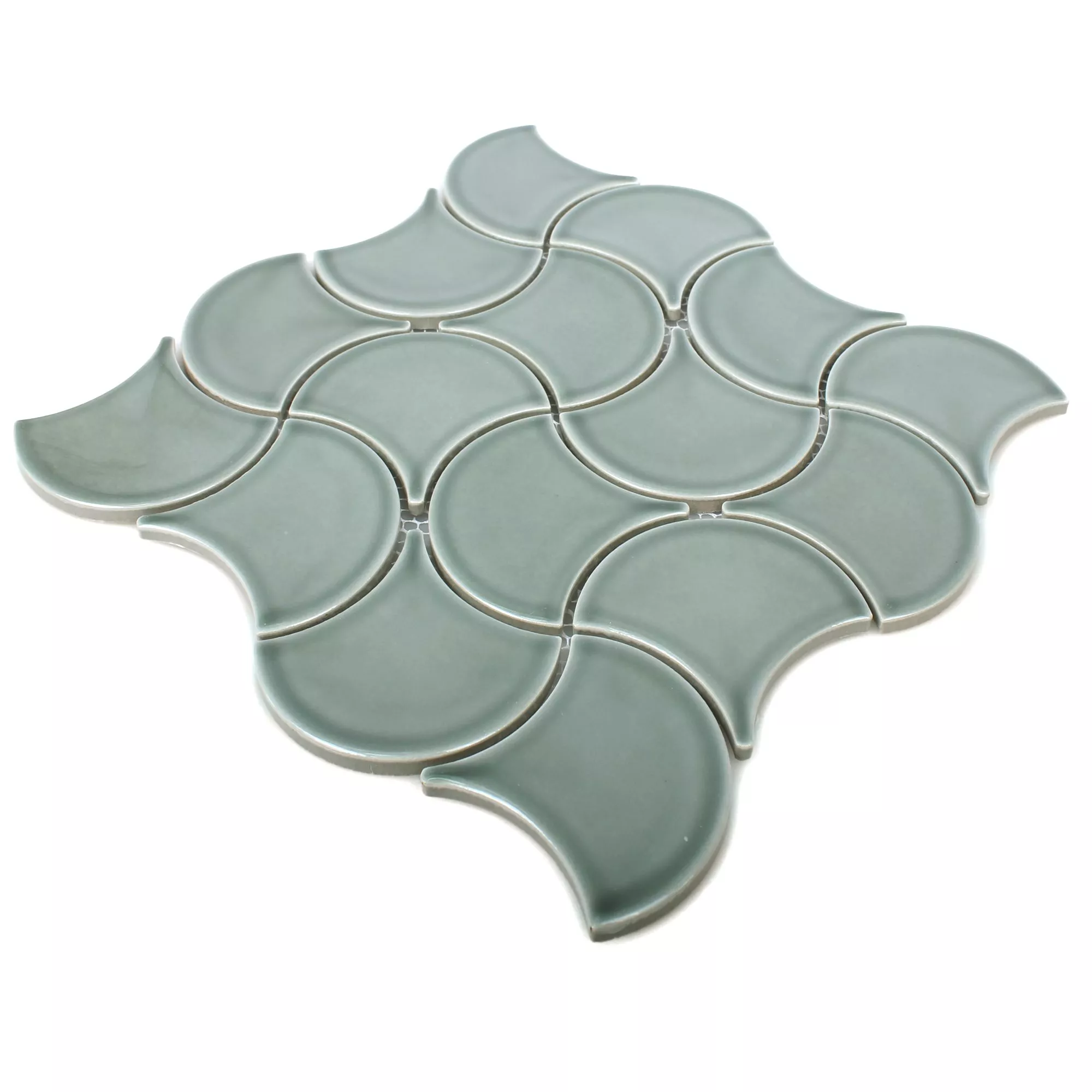 Campione Ceramica Mosaico Toledo Welle Verde