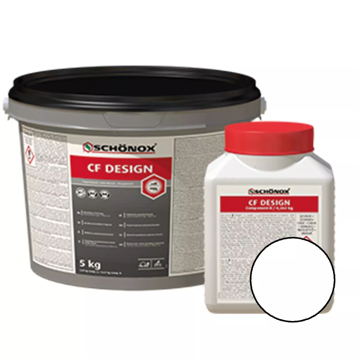 Stucco Schönox CF Design Resina Epossidica Colorfuge Bianco 5 kg