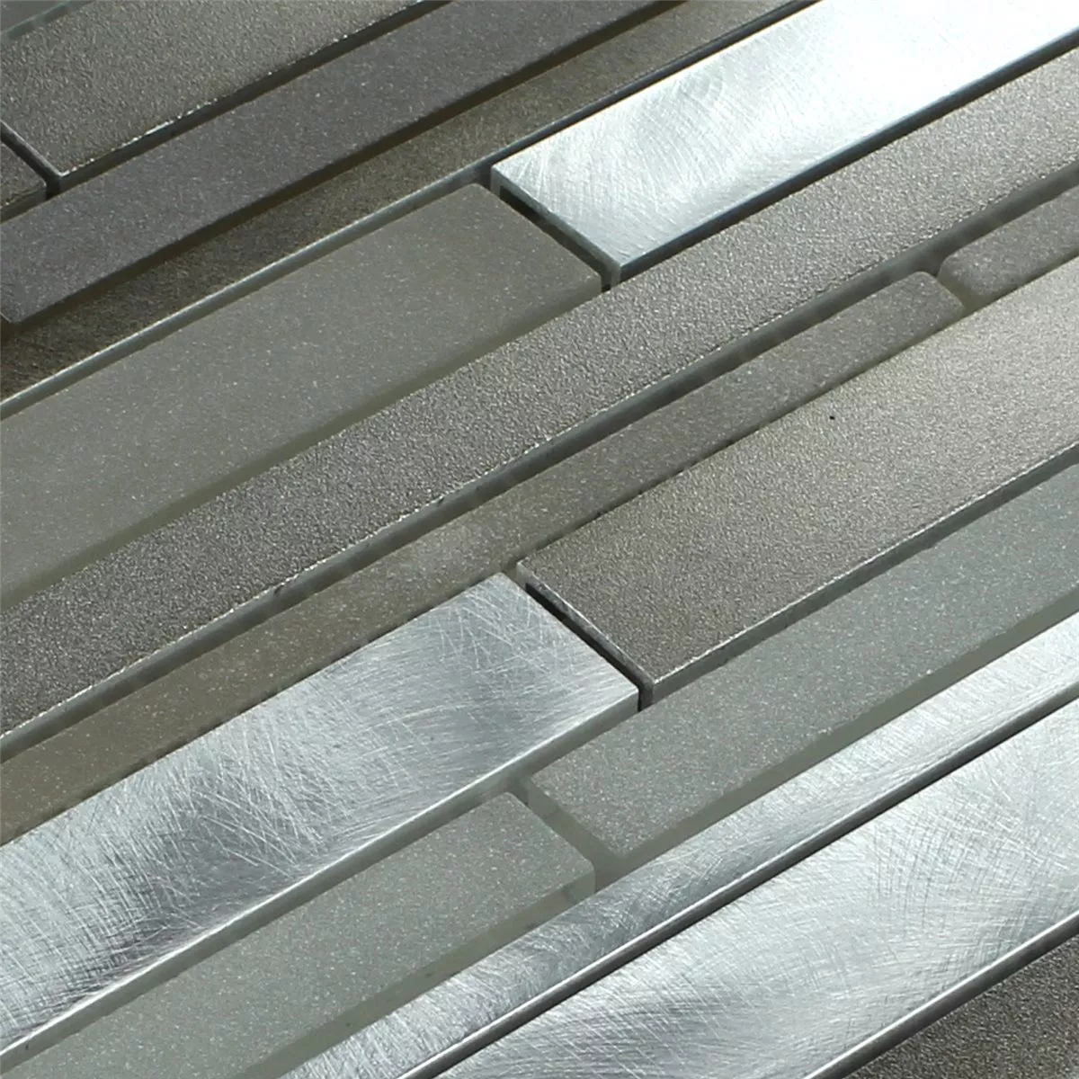 Campione Mosaico Vetro Alluminio Fango Stick