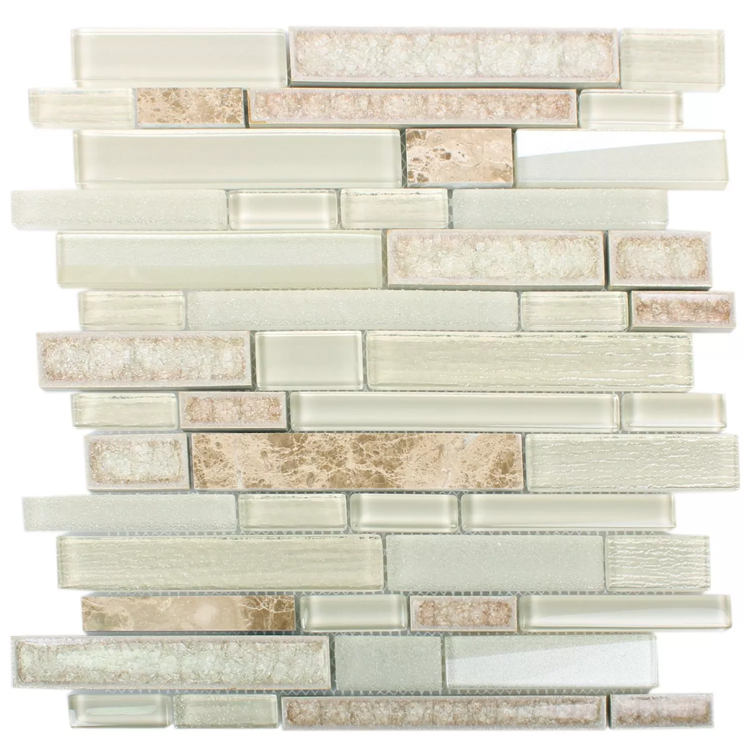 Vetro Pietra Naturale Ceramica Mosaico Kozan Beige