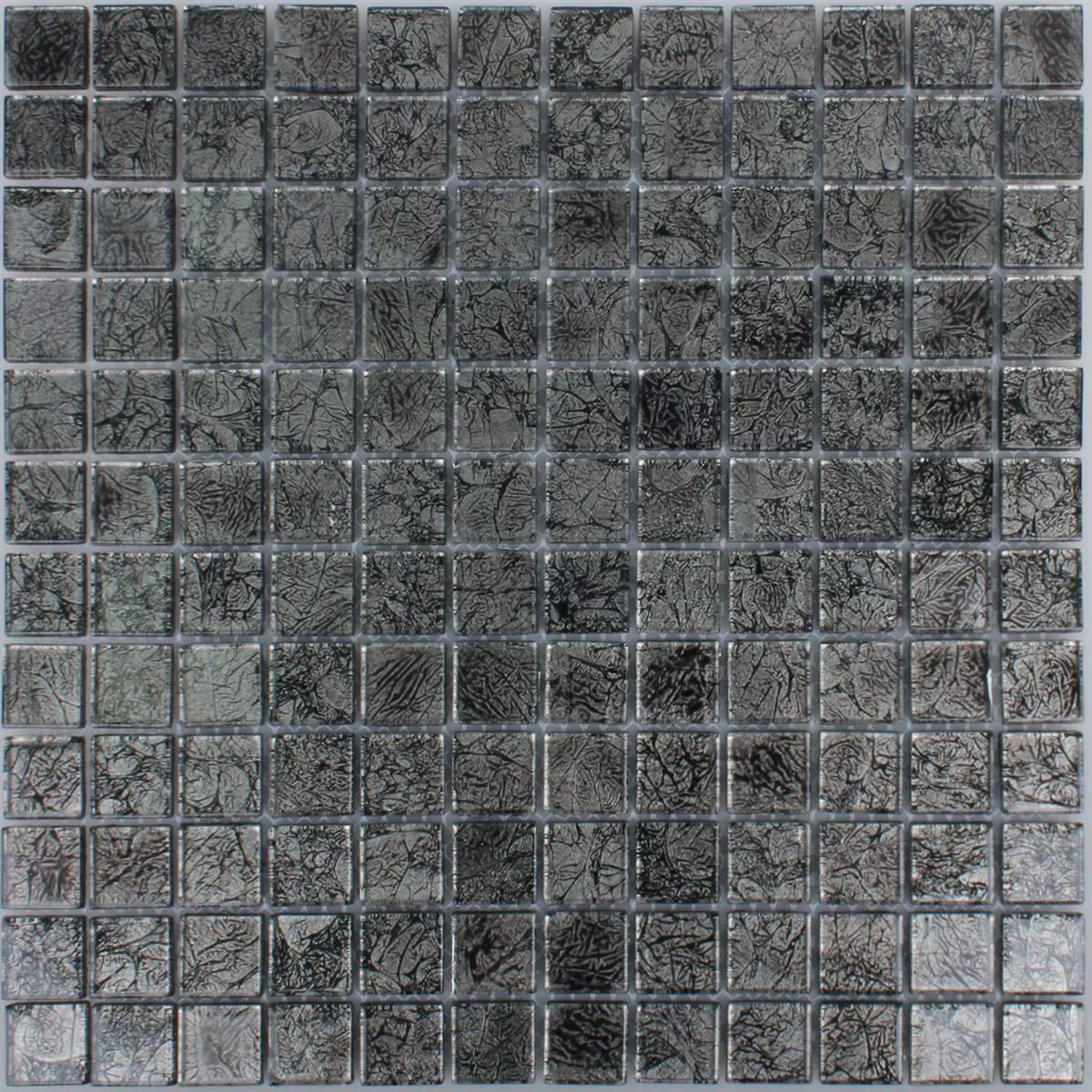 Mosaico Vetro Kandila Nero 23x23x4mm