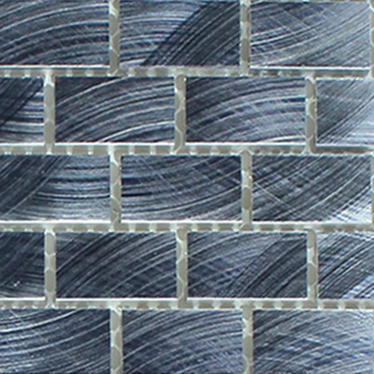 Campione Mosaico Alluminio Nero 
