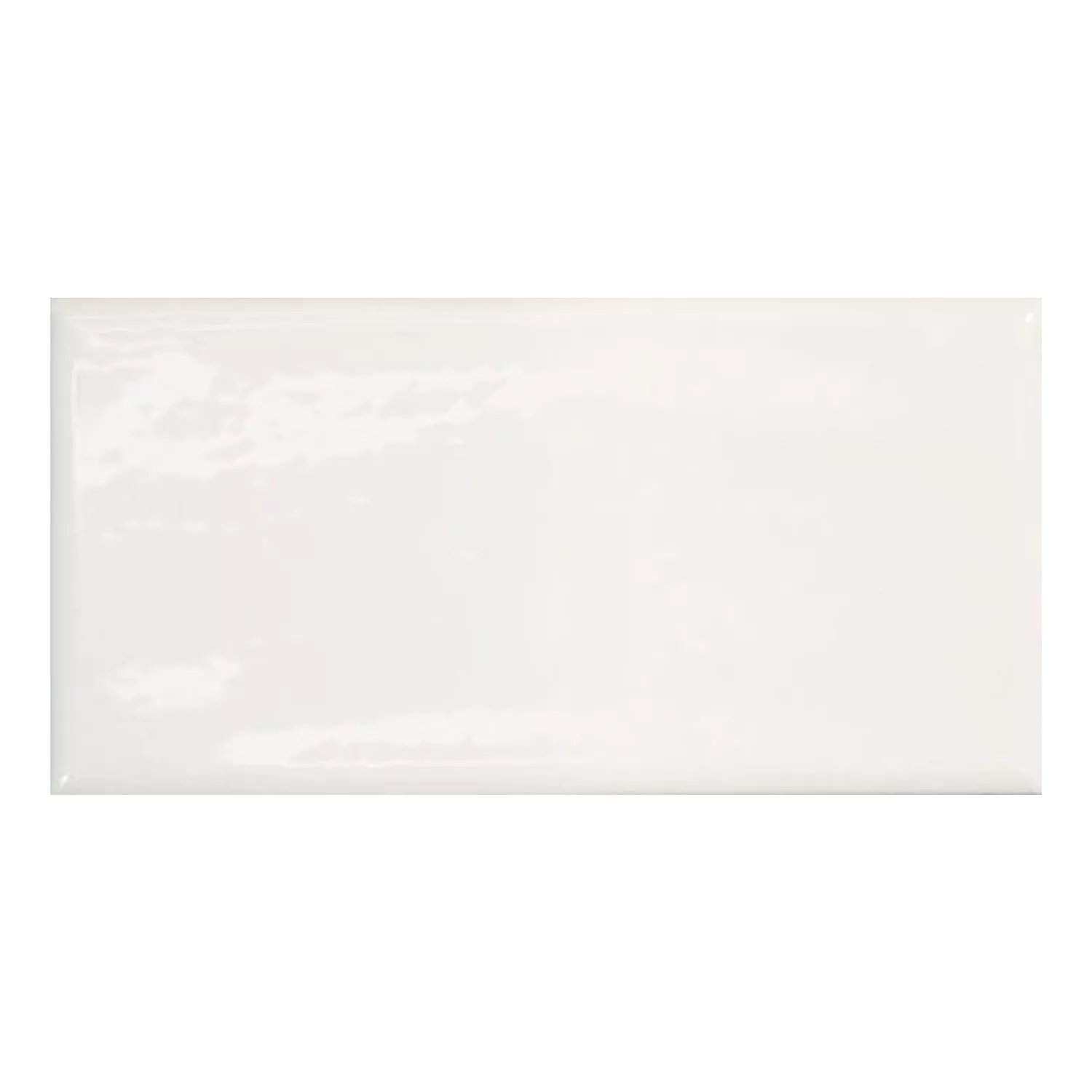 Calissi Bianco Lucida Rustico 7,5x15 cm Blanco