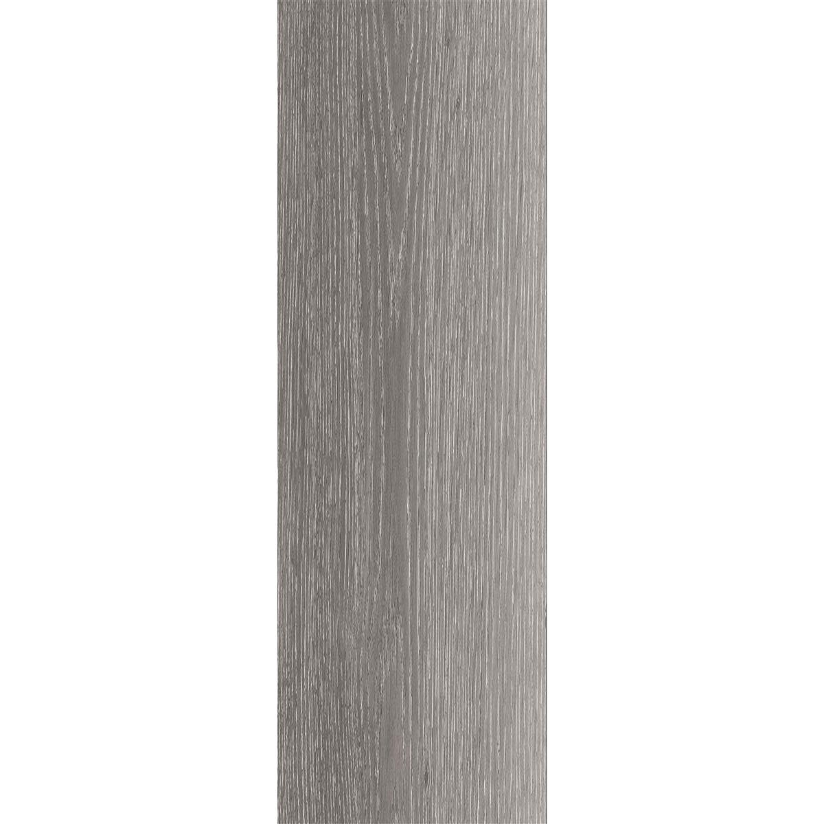 Piastrelle In Vinile Sistema A Clic Woodburn Grigio 17,2x121cm