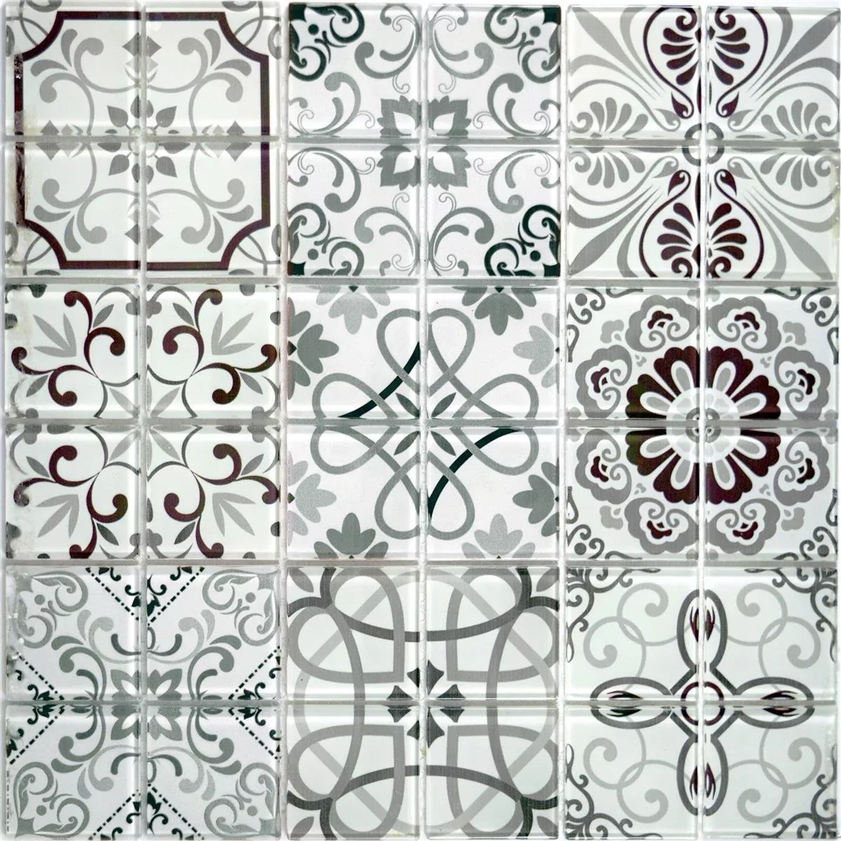 Mosaico Di Vetro Retro Piastrella India Vintage Zaltana