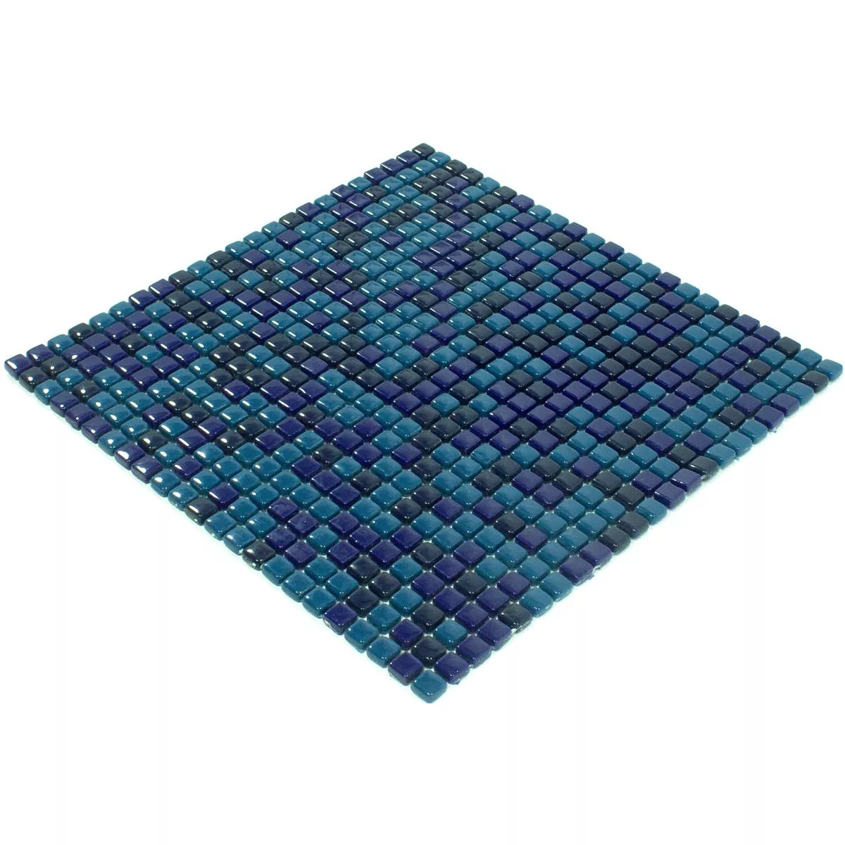Mosaico Di Vetro Piastrelle Delight Blu Mix