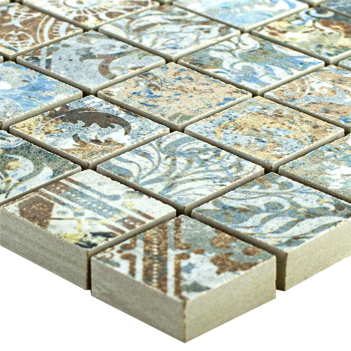 Ceramica Mosaico Piastrelle Patchwork Colorato 25x25mm Ceramica Mosaico Piastrelle Patchwork Colorato 25x25mm