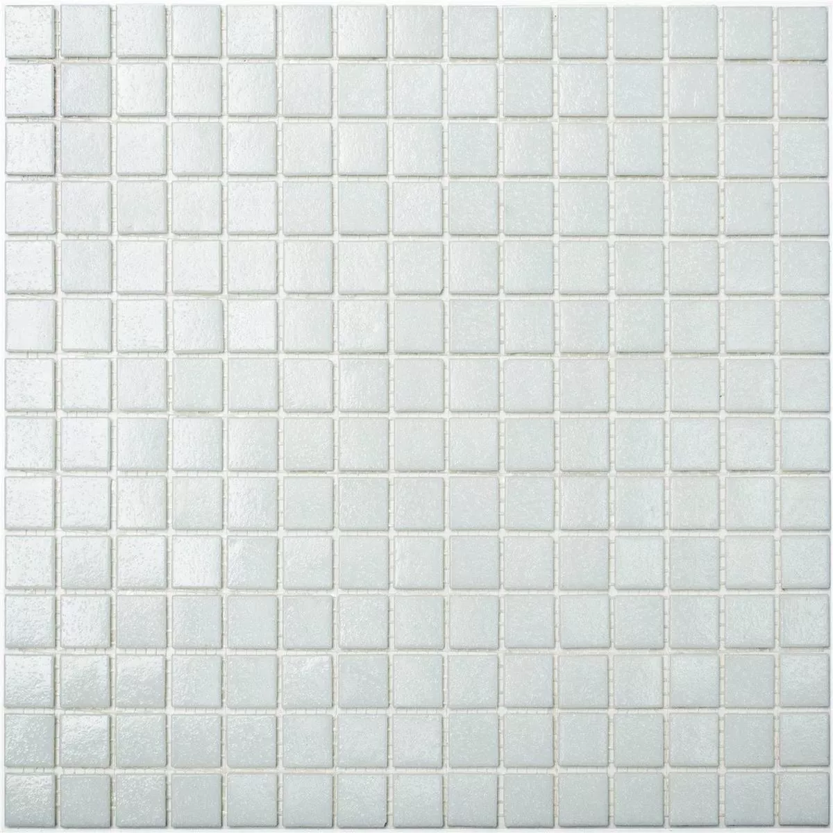 Mosaico Di Vetro Piastrella Bianco Uni 20x20x4mm